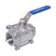 Picture of Ball Valve,Natco,EB-310E, 3piece,full bore,DN8mm,
screwed BSP female x female,1000wog,316 stainless steel,
handlever operated