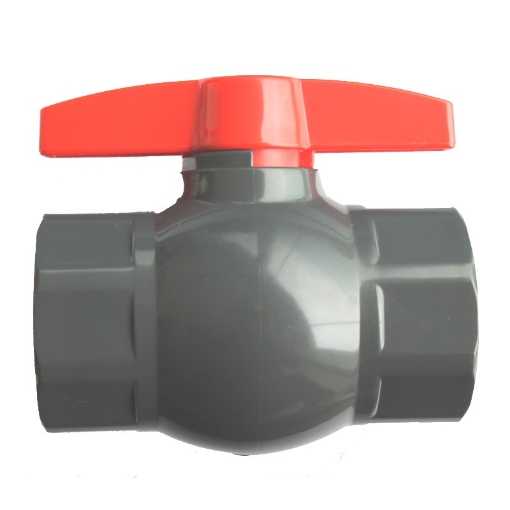 Picture of Ball Valve,Natco, standard bore,DN32mm,
screwed BSP female x female,PN10,PVC,Octogonal Ends,
handlever operated
Temperature: -20 to +60