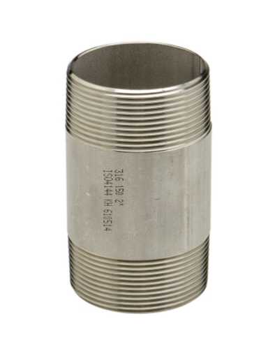 Picture of NIPPLE SS316 BSP THREADED 150LB 15 x HEX