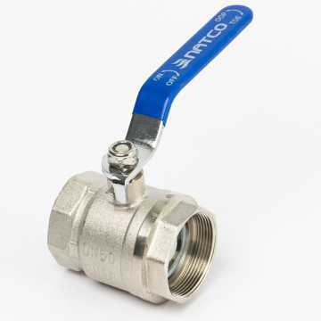 Picture of Ball Valve,Natco,B1101FM,standard bore,DN50mm,
screwed BSP male x female,PN16,brass chromeplated,
handlever operated