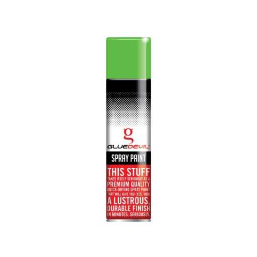Picture of SPRAY PAINT FLUORESCENT GREEN Q:300ML GLUEDEVIL