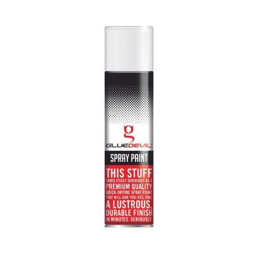 Picture of SPRAY PAINT WHITE GLOSS Q:300ML GLUEDEVIL