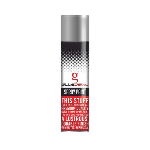 Picture of SPRAY PAINT SUPER SILVER Q:300ML GLUEDEVIL
