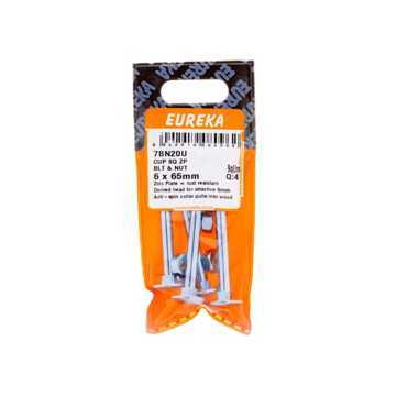 Picture of CUP SQUARE ZINC PLATED BOLT & NUT 6X65MM Q:4 EUREKA