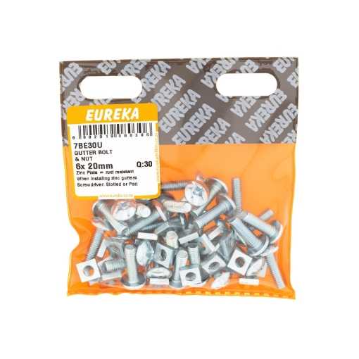 Picture of GUTTER BOLT & NUT 6X20MM Q:30 EUREKA