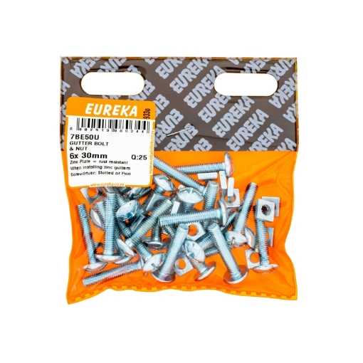 Picture of GUTTER BOLT & NUT 6X30MM Q:25 EUREKA