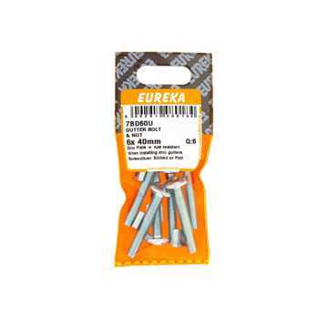 Picture of GUTTER BOLT & NUT 6X40MM Q:6 EUREKA