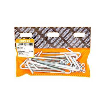 Picture of HOOK BOLT & NUT ZINC PLATED 6X90MM Q:15 EUREKA