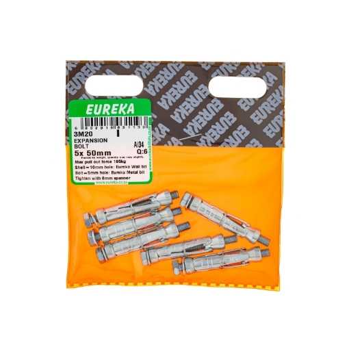 Picture of EXPANSION BOLT 5X50MM Q:6 EUREKA