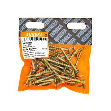Picture of CUT-SCREW™ SMOOTH SHANK YELLOW PASSIVATED 5.0X50MM Q:40 EUREKA