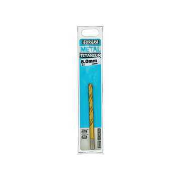 Picture of DRILL BIT HSS (HIGH SPEED STEEL) TITAN GOLD 8.0MM EUREKA