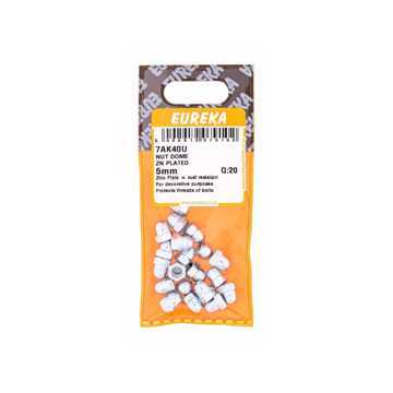 Picture of NUT DOME ZINC PLATED 5MM Q:20 EUREKA