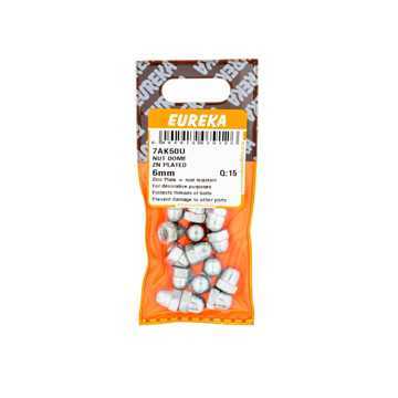 Picture of NUT DOME ZINC PLATED 6MM Q:15 EUREKA