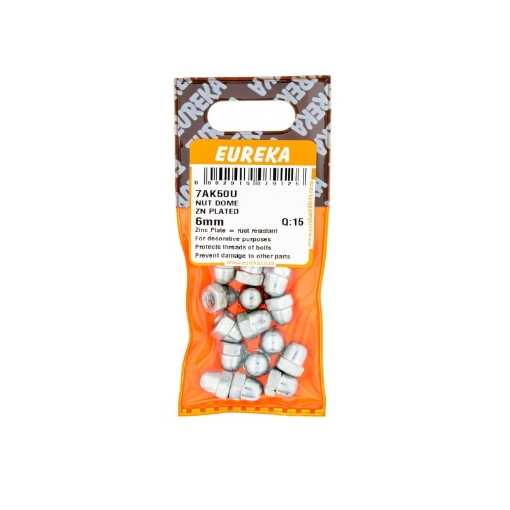 Picture of NUT DOME ZINC PLATED 6MM Q:15 EUREKA