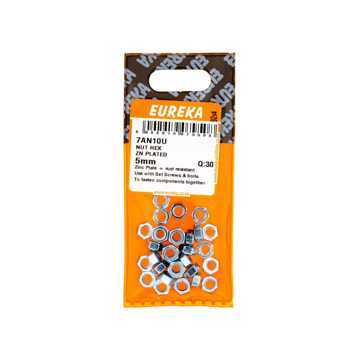 Picture of NUT HEX ZINC PLATED 5MM Q:30 EUREKA