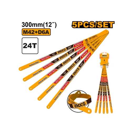 Picture of HACKSAW BLADE BI-METAL 300MMX24 TEETH PER INCH Q:5 INGCO