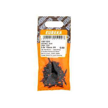 Picture of DRYWALL SCREW COARSE THREAD 3.0X13MM NO 4 Q:60 EUREKA