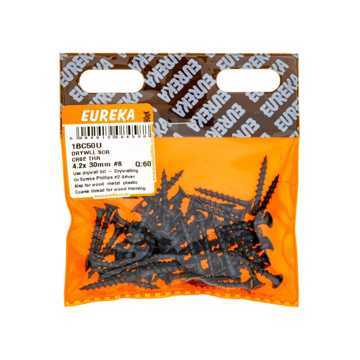 Picture of DRYWALL SCREW COARSE THREAD 4.2X30MM NO 8 Q:60 EUREKA