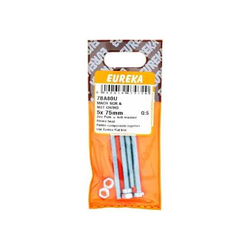 Picture of MACHINE SCREW & NUT CHEESEHEAD 5X75MM Q:5 EUREKA