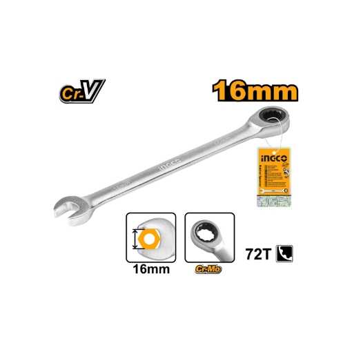 Picture of SPANNER RATCHET 16MM INGCO