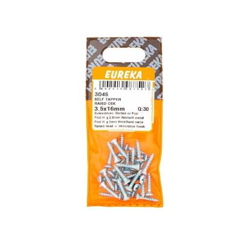 Picture of SELF TAPPING SCREW RAISED COUNTERSUNK 3.5X16MM Q:30 EUREKA