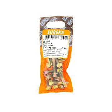 Picture of ROOF SCREW LONG POINT YELLOW PASSIVATED 5.5X25MM Q:20 EUREKA