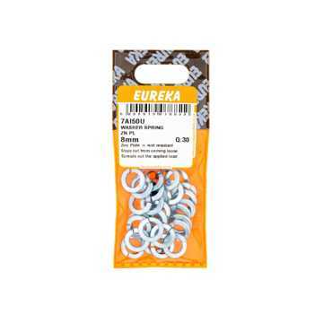Picture of WASHER SPRING ZINC PLATED 8MM Q:30 EUREKA