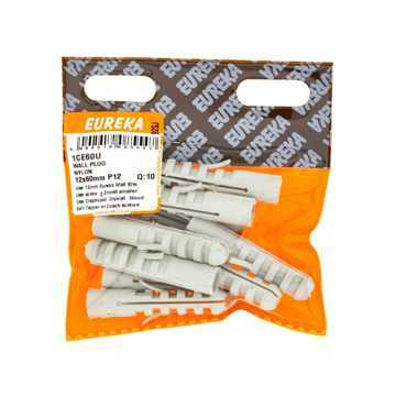 Picture of WALL PLUG NYLON 12X60MM (PLUG 12MM) Q:10 EUREKA
