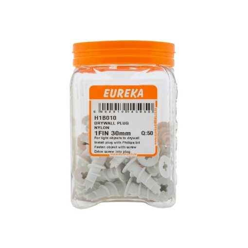 Picture of EUREKA DRYWALL PLUG NYLON 1 FIN 30mm Q:50
