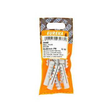 Picture of WALL PLUG NYLON 8X40MM (PLUG 8MM) Q:10 EUREKA