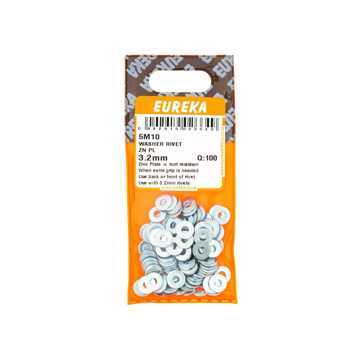 Picture of WASHER RIVET ZINC PLATED 3.2MM Q:100 EUREKA