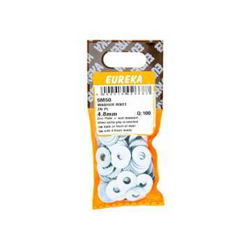 Picture of WASHER RIVET ZINC PLATED 4.8MM Q:100 EUREKA