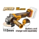 Picture of ANGLE GRINDER 20V PS CORDLESS BRUSHLESS DEAD MAN SWITCH 115MM INGCO