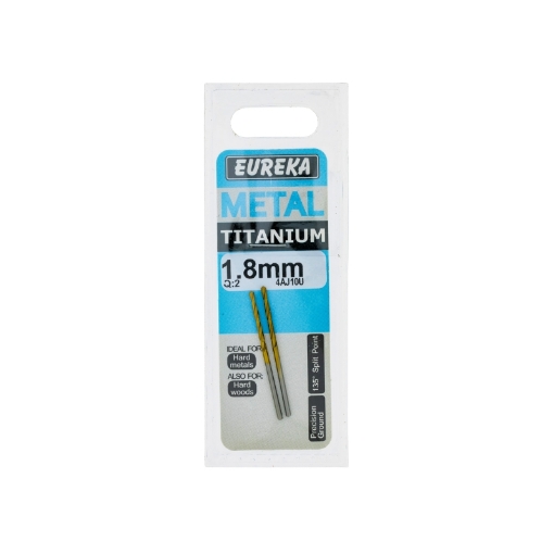 Picture of DRILL BIT HSS (HIGH SPEED STEEL) TITAN GOLD 1.8MM Q:2 EUREKA