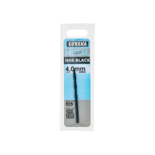 Picture of DRILL BIT HSS (HIGH SPEED STEEL) BLACK 4.0MM EUREKA