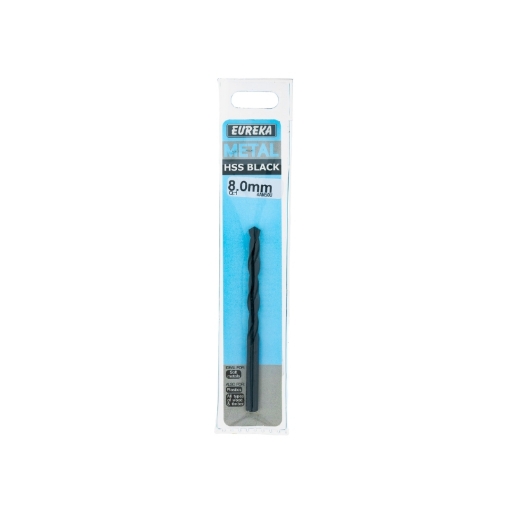 Picture of DRILL BIT HSS (HIGH SPEED STEEL) BLACK 8.0MM EUREKA