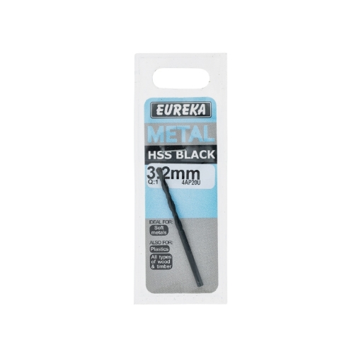 Picture of DRILL BIT HSS (HIGH SPEED STEEL) BLACK 3.2MM EUREKA