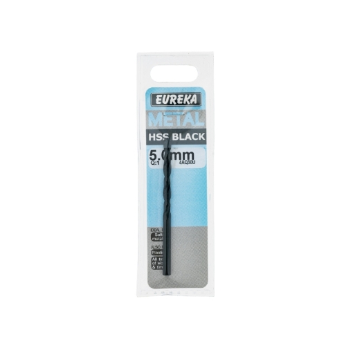 Picture of DRILL BIT HSS (HIGH SPEED STEEL) BLACK 5.0MM EUREKA