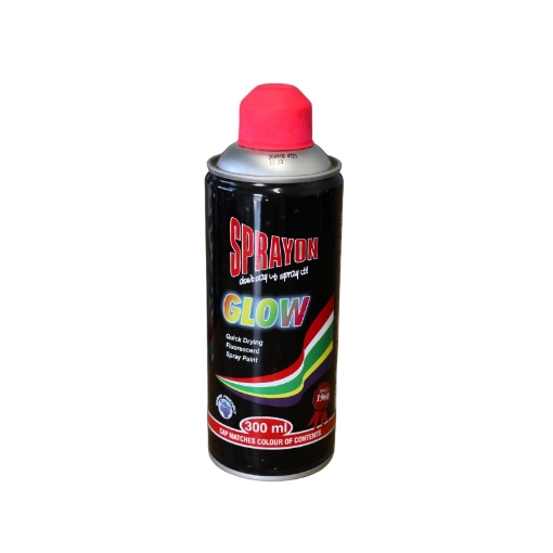 Picture of SPRAY PAINT FLUORESCENT GLOW PINK Q: 300ML SPRAYON