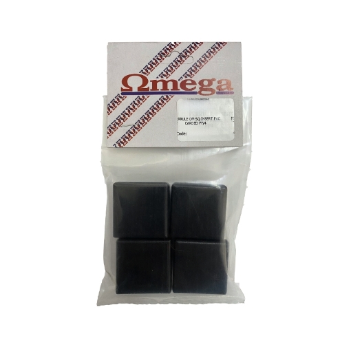 Picture of FERRULE SQUARE INSERT BLACK PVC 32MM Q:4