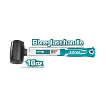 Picture of MALLET RUBBER BLACK 450G/16OZ WITH FIBREGLASS HANDLE