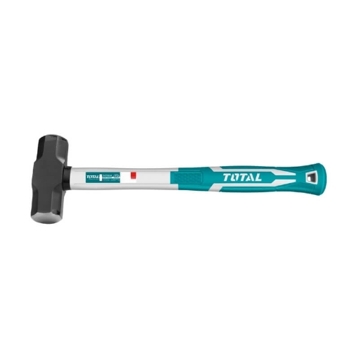 Picture of HAMMER SLEDGE 4LB/1.81KG WITH DROP-FORGED HAMMER HEAD WITH FIBREGLASS HANDLE TOTAL TOOLS