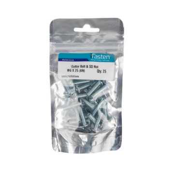 Picture of GUTTER BOLT & NUT 6X25MM Q:25 IFASTEN