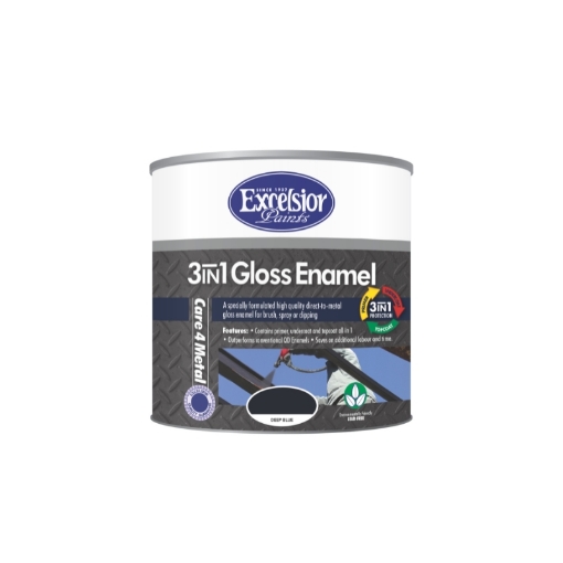 Picture of PAINT 3 IN 1 METAL COAT (MC) DEEP BLUE Q:1L EXCELSIOR