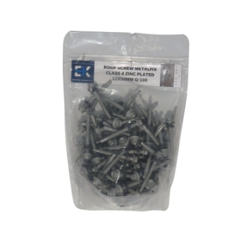 Picture of ROOF SCREW METALFIX CLASS 4 ZINC PLATED 12X50MM Q:100