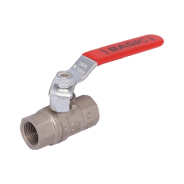 Picture of Ball Valve,Enolgas,S211,full bore,DN65mm,
screwed BSP female x female,PN40,brass chromeplated,
handlever operated