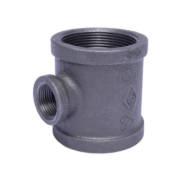 Picture of TEE REDUCING EN10242 MALLEABLE CAST BLACK MECH 50 x 32 x F