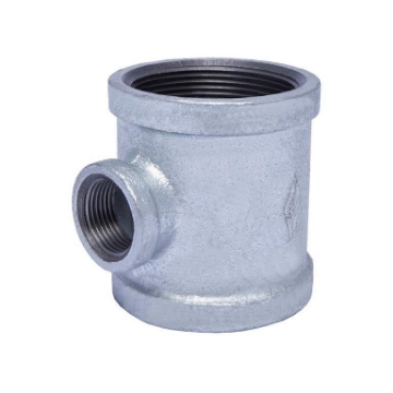 Picture of TEE REDUCING EN10242 MALLEABLE CAST GALV MECH 100 x 80 x F