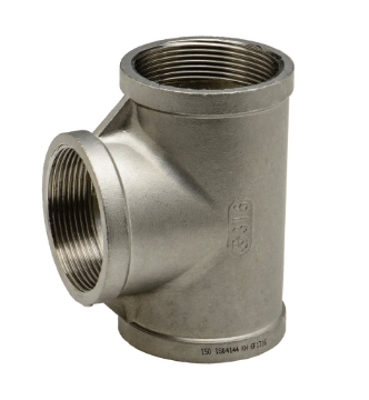Picture of TEE EQUAL SS316 BSP THREADED 150LB 20 x F