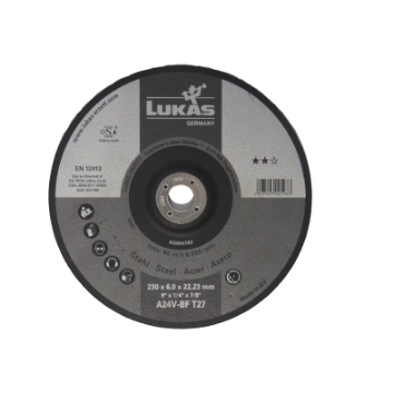 Picture of GRINDING DISC A24V STEEL INDUSTRY GRADE 230X6MM LUKAS